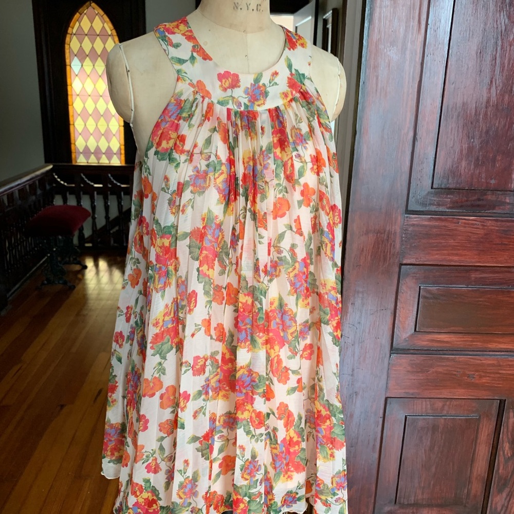 Free People Floral  dress XS EUC - Picture 5 of 8